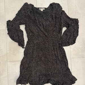 Billabong Black and Pink Long Sleeve Dress